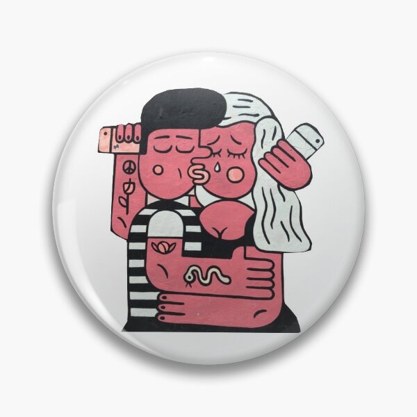 Item preview, Hipster Kissing Graffiti Art designed and sold by emilyallsopp.