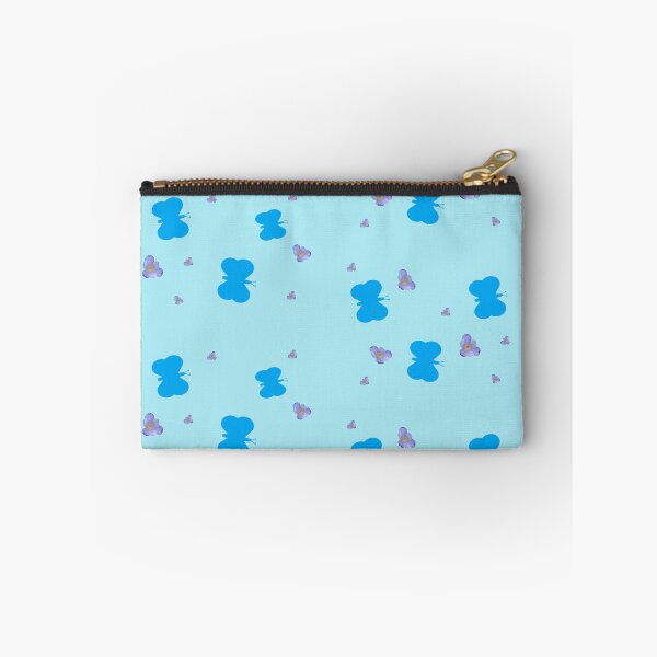 Item preview,  blue butterfly flower blue background designed and sold by miaterinka.
