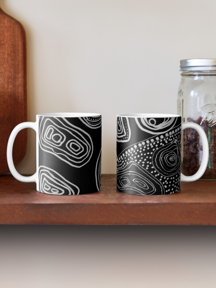 Australian Aboriginal Inspiration Original Mixed Media Abstract   Ur,mug Double Lifestyle,wide Portrait,750x1000 