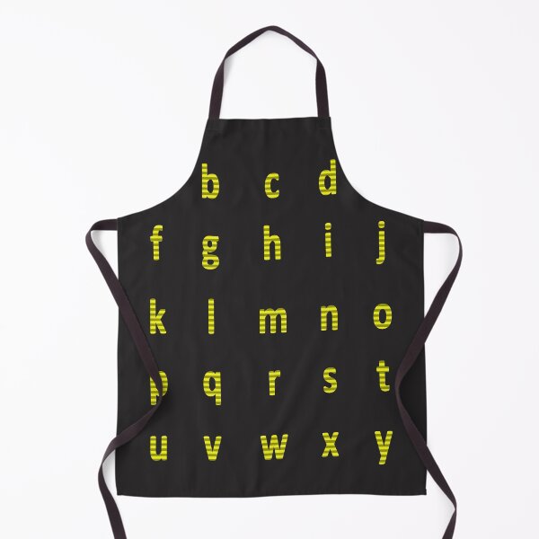 Aperçu de l'œuvre alphabet complet - rayé jaune créée et vendue par ZiphGames.