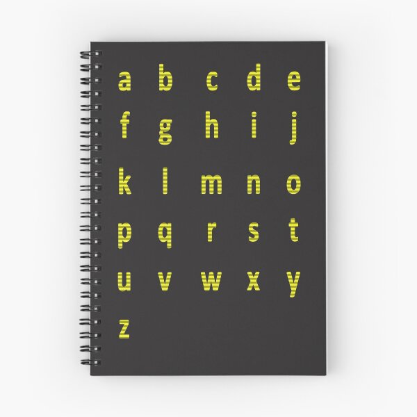 Item preview, complete alphabet - yellow striped designed and sold by ZiphGames.
