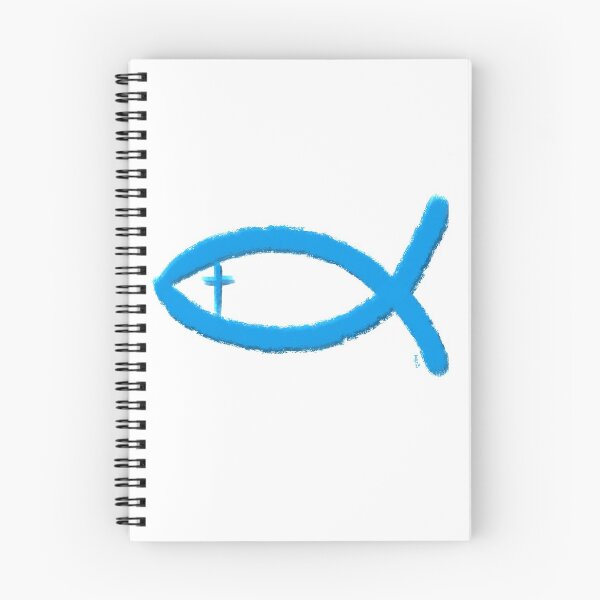Item preview, Ichthus fish with cross designed and sold by Chillateez.