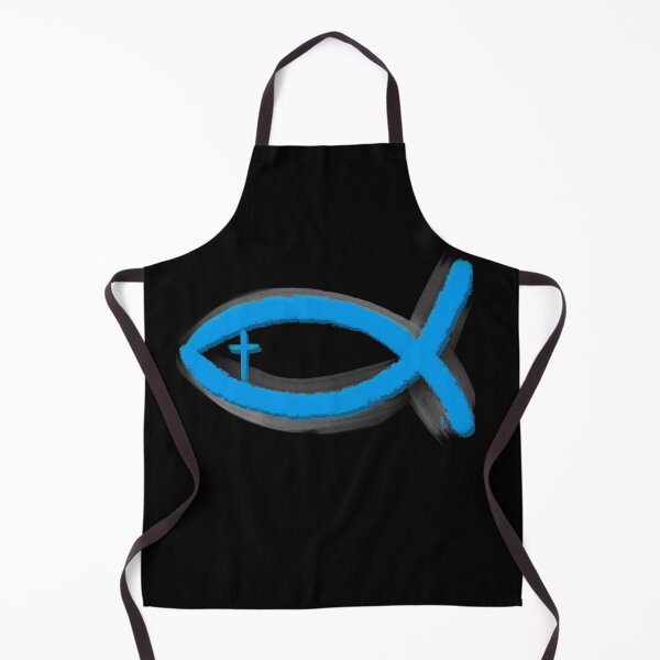 Item preview, Ichthus fish with cross designed and sold by Chillateez.