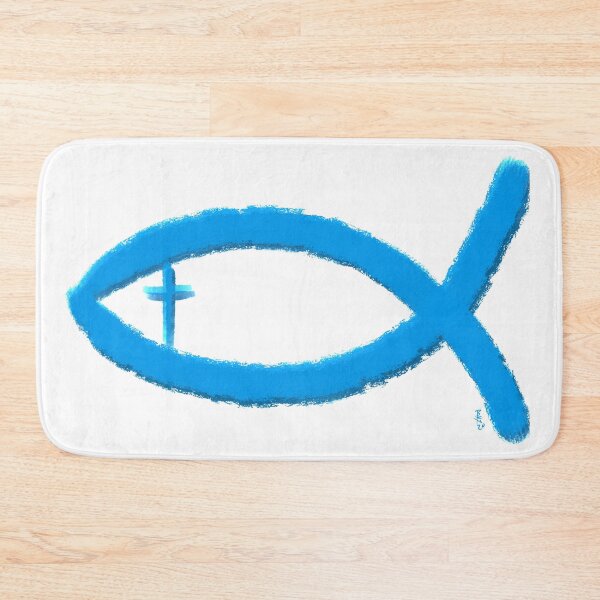 Item preview, Ichthus fish with cross designed and sold by Chillateez.
