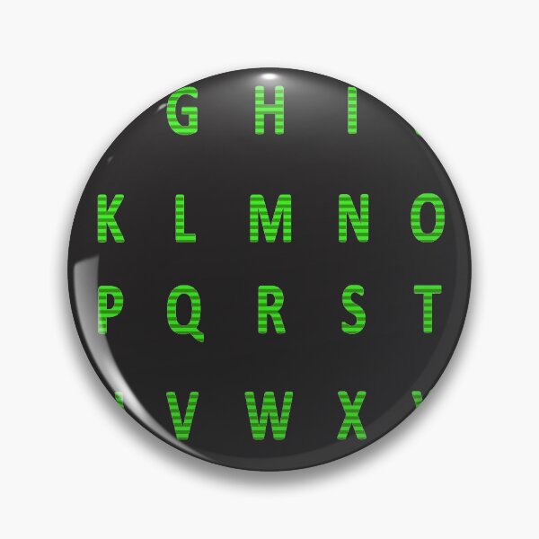 Item preview, complete alphabet - green striped designed and sold by ZiphGames.