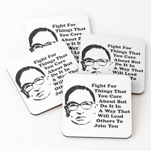 Item preview, RBG Fight For Things Quote designed and sold by ColorRitual.