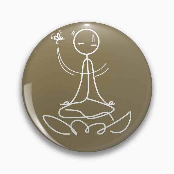 Item preview, Stickman / Meditation designed and sold by LotusCreations.