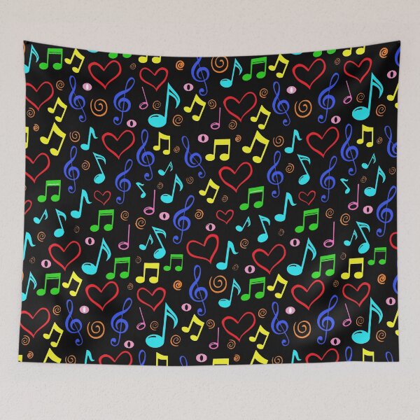 Item preview, pastel music notes designed and sold by virilamissa.