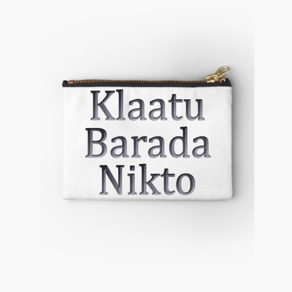 Item preview, Klaatu Barada Nikto Alien Language designed and sold by SumoShark.