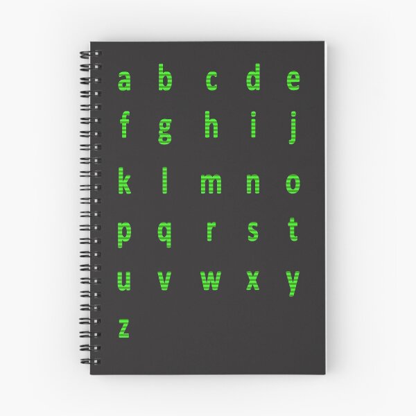 Item preview, complete alphabet - green striped designed and sold by ZiphGames.