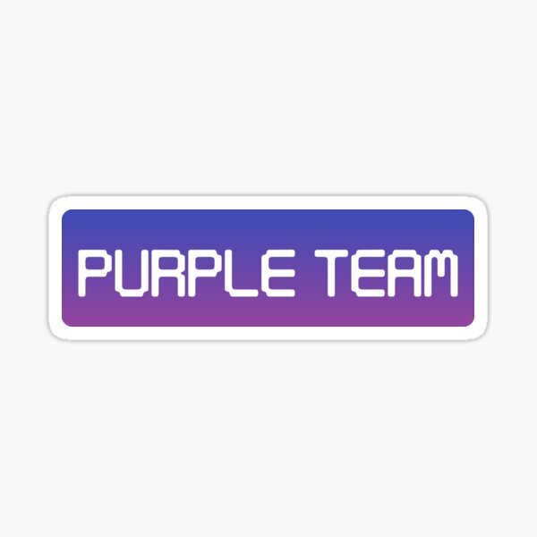 "Purple Team" Sticker for Sale by KaiserFrei | Redbubble