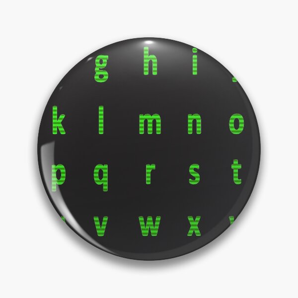 Item preview, complete alphabet - green striped designed and sold by ZiphGames.