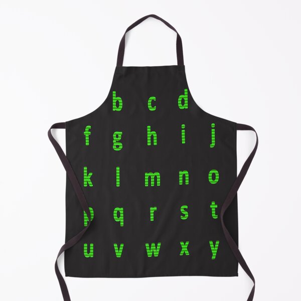 Aperçu de l'œuvre alphabet complet - rayé vert créée et vendue par ZiphGames.