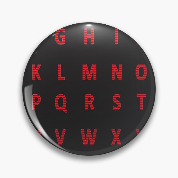 Item preview, complete alphabet - red striped designed and sold by ZiphGames.