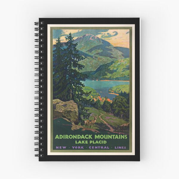 Artikelvorschau, Adirondack Mountains retro poster entworfen und verkauft von CorasPosters.