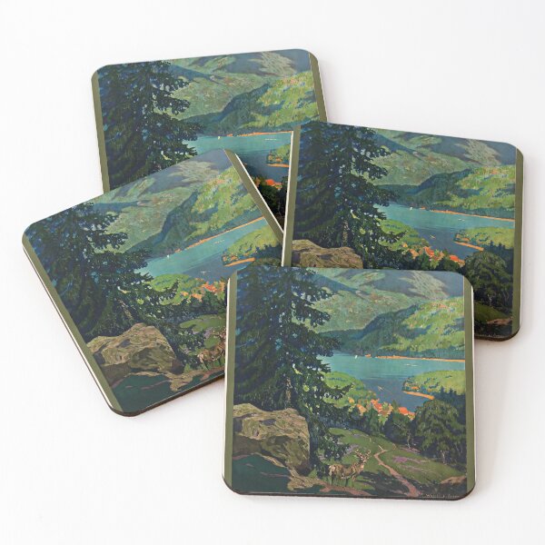 Item preview, Adirondack Mountains retro poster designed and sold by CorasPosters.