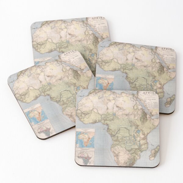 Item preview, 1885 Vintage Map of Africa designed and sold by Gin  Neko.