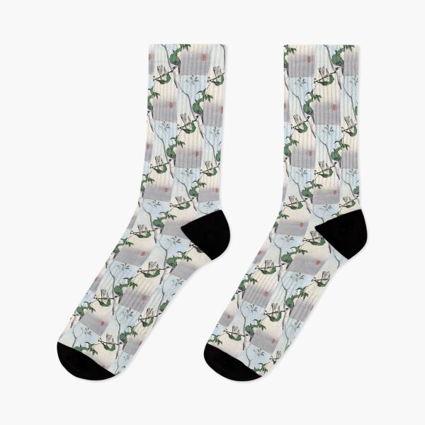 Item preview, 19th C. Green Japanese Sparrows designed and sold by historicimage.