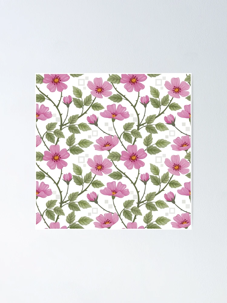 Imagen 1 de 3, Póster con la obra Pink Roses, diseñada y vendida por mischellero.