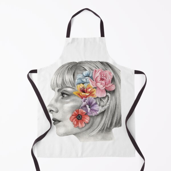 Item preview, Drawing of Najwa Nimri with flowers designed and sold by carlomgiorgia.