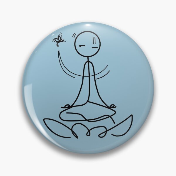 Item preview, Stickman / Meditation designed and sold by LotusCreations.