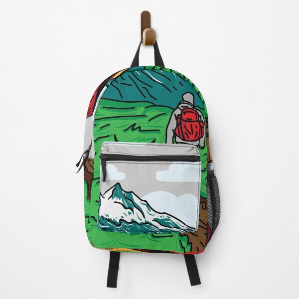 Item preview, Hiking From Green Grass To Snow designed and sold by dhajr.