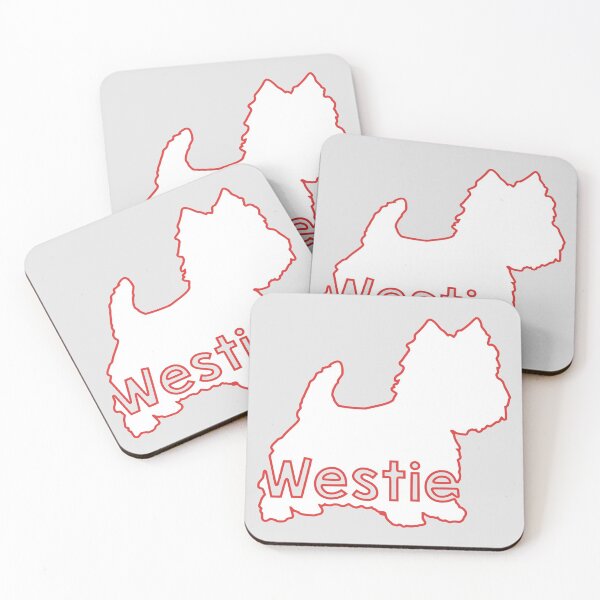 Item preview, Westie outline - West Highland White Terrier sticker - Westie silhouette, Westie stickers- Westie mom - Westie gifts designed and sold by smooshfaceutd.