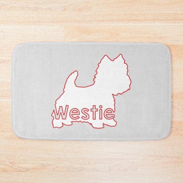 Item preview, Westie outline - West Highland White Terrier sticker - Westie silhouette, Westie stickers- Westie mom - Westie gifts designed and sold by smooshfaceutd.