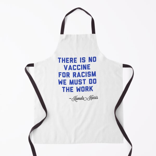 Item preview, Vice President Kamala Harris, no vaccine for racism, blue designed and sold by Spiritualish.