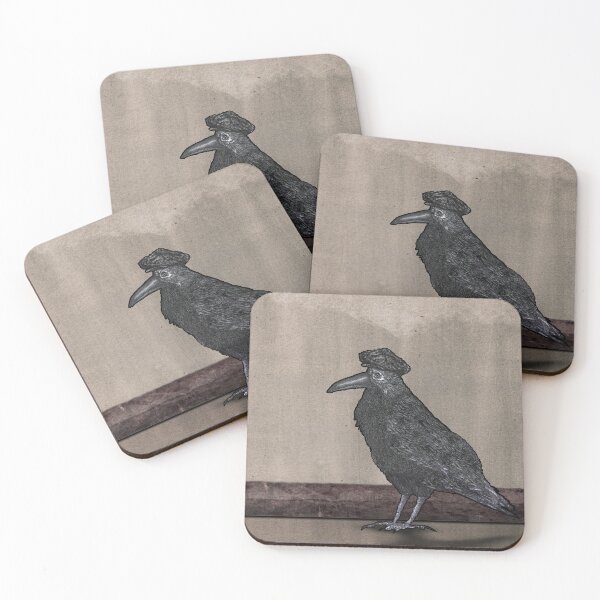 Item preview, CROW in HAT designed and sold by Hares & Critters.