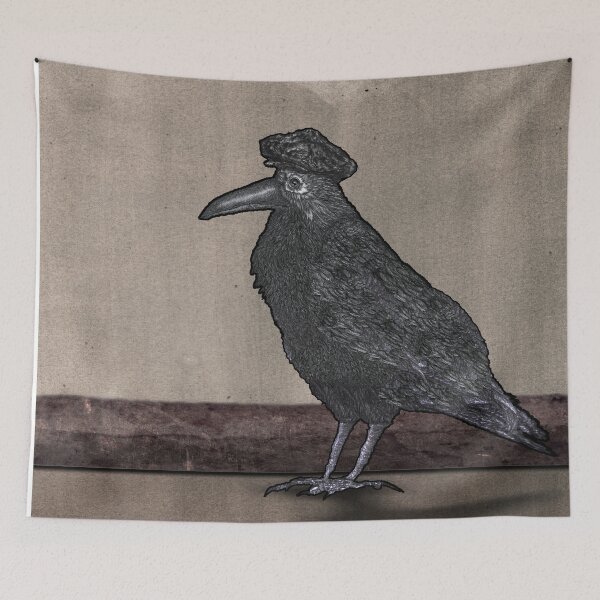 Item preview, CROW in HAT designed and sold by Hares & Critters.