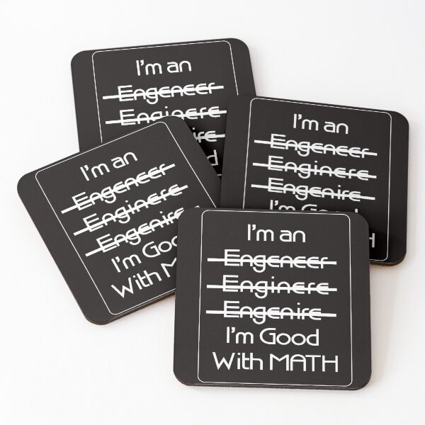 Item preview, I'm an engineer, I'm good with math designed and sold by zPremium.