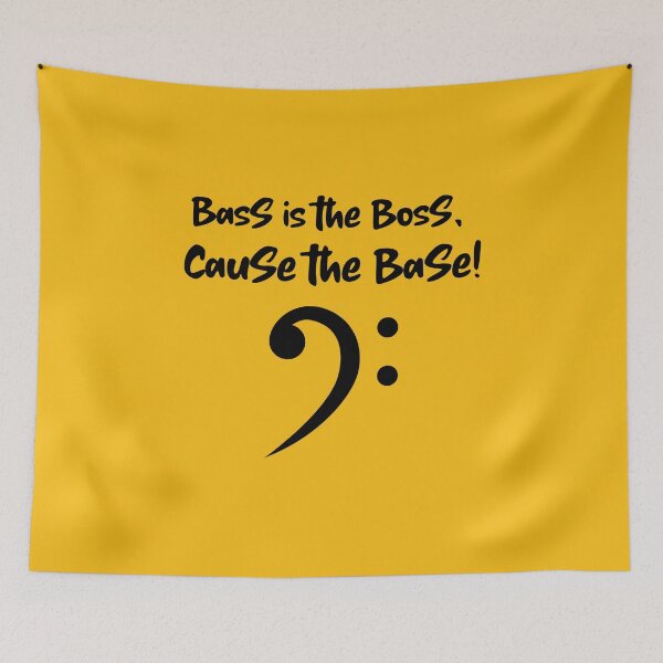 Item preview, Bass is the Boss, Cause the Base! Music Piano Band designed and sold by musicmusicpin.