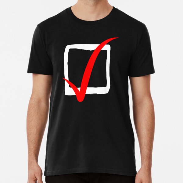 Checkbox On Black Background Premium T-Shirt