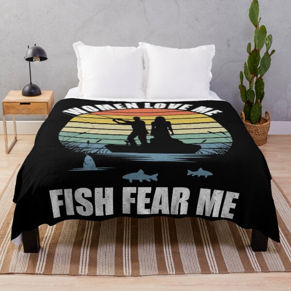 Item preview, Women Love Me, Fish Fear Me Retro Sunset designed and sold by RandomStuffShop.