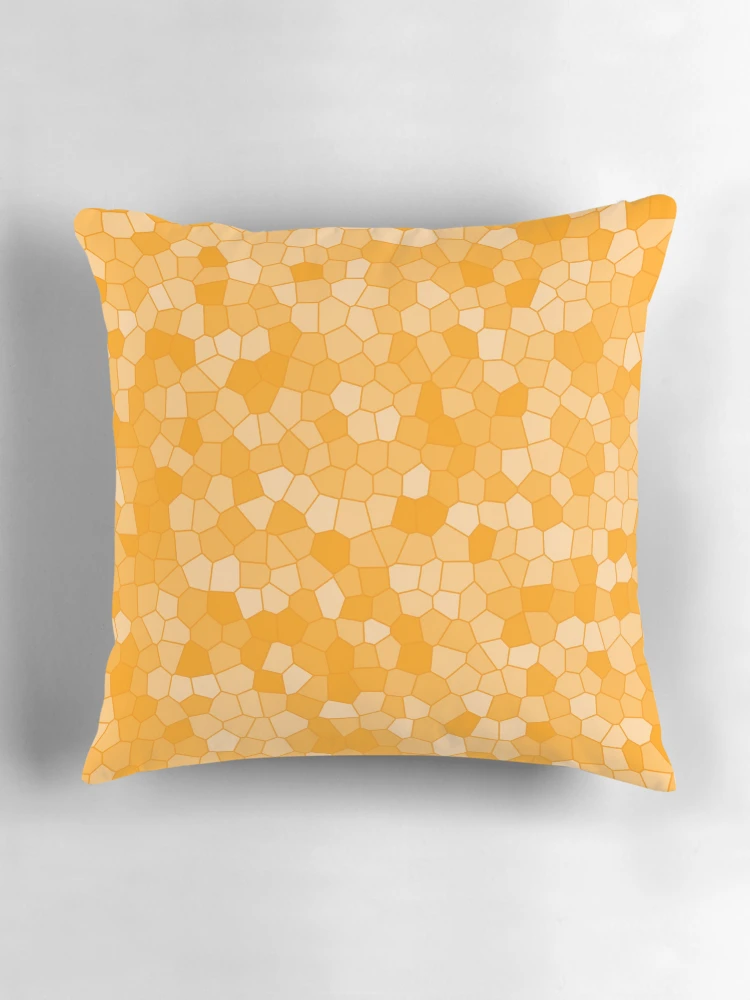 Thumbnail 3 of 4, Pillow, Orange Stained Glass Pattern designed and sold by DesignCodeStore.