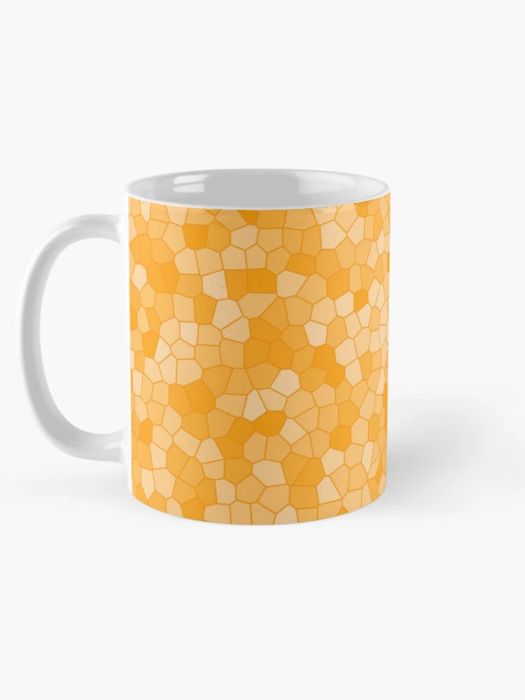 Thumbnail 5 of 6, Coffee Mug, Orange Stained Glass Pattern designed and sold by DesignCodeStore.