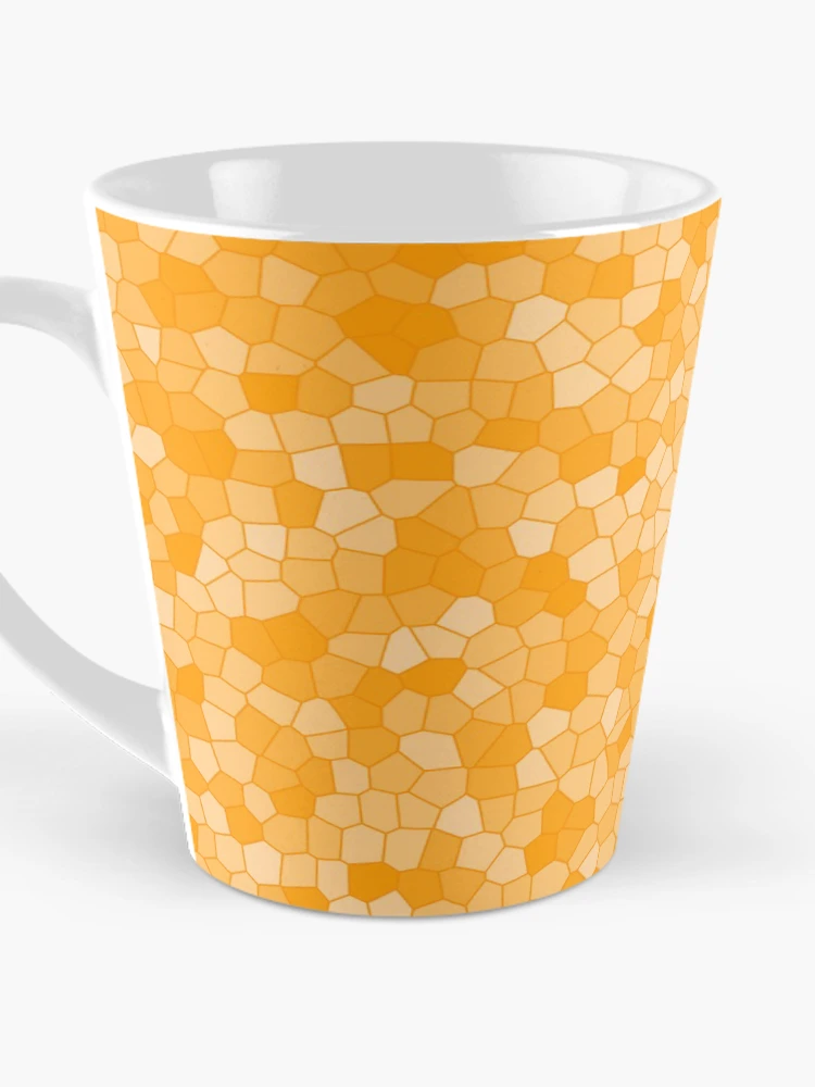 Thumbnail 3 of 4, Coffee Mug, Orange Stained Glass Pattern designed and sold by DesignCodeStore.