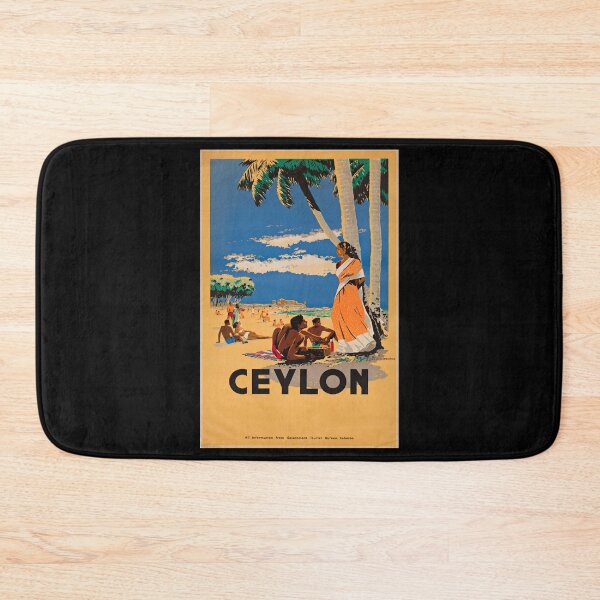 Item preview, Ceylon retro poster designed and sold by CorasPosters.