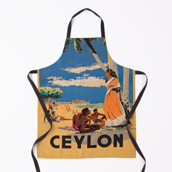 Item preview, Ceylon retro poster designed and sold by CorasPosters.