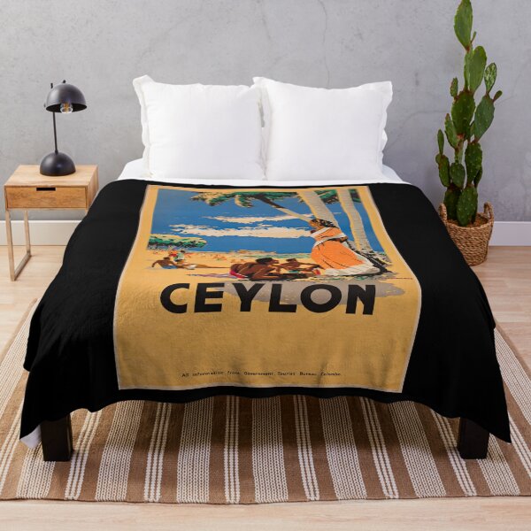 Item preview, Ceylon retro poster designed and sold by CorasPosters.