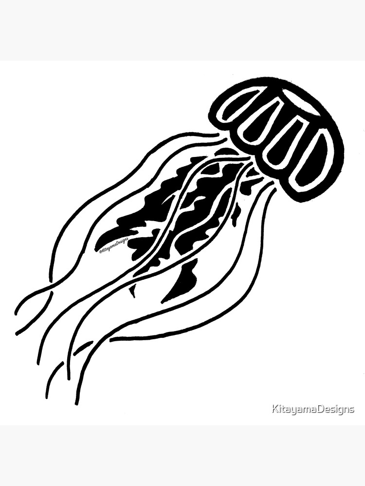 Sea Nettle Jellyfish Tribal Design 