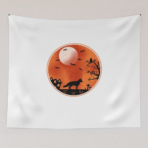 Item preview, Fox Halloween -Spooky Fox Halloween Gift  designed and sold by HappyTees Lab.