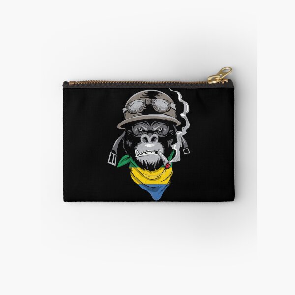 Item preview, Patriotic Gabonese Motorist Biker Gorilla Flag Of Gabon Roots Heritage Nationalism Patriotism designed and sold by VollLaser.