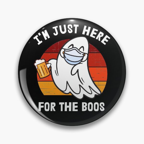 Item preview, I'm Just Here For The Boos Retro Sunset designed and sold by RandomStuffShop.