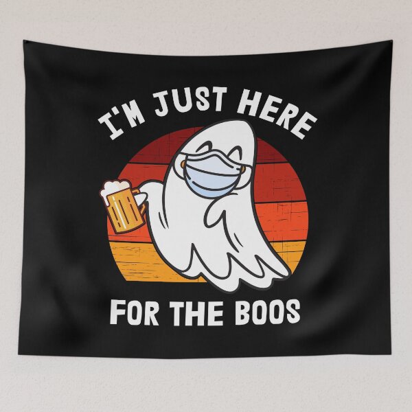 Item preview, I'm Just Here For The Boos Retro Sunset designed and sold by RandomStuffShop.