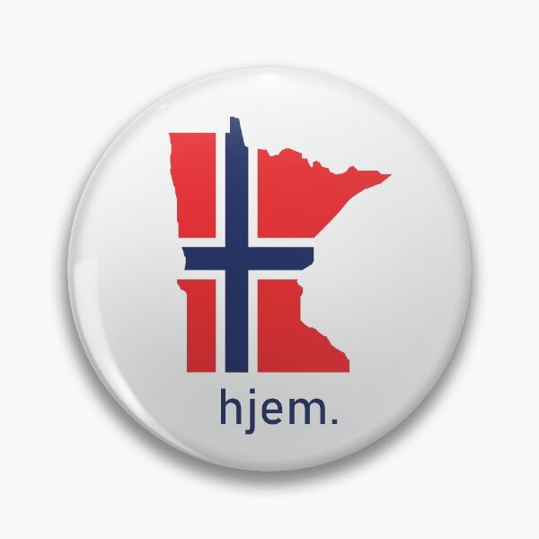 Item preview, Minnesota Norwegian Flag "Hjem" Design designed and sold by NSTradingCo.