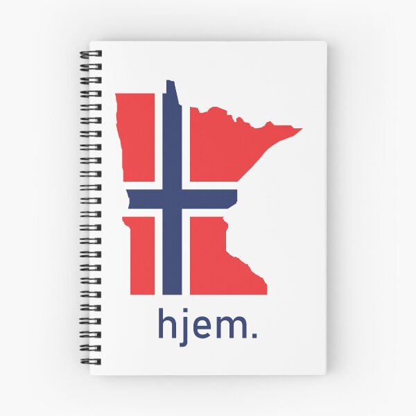 Item preview, Minnesota Norwegian Flag "Hjem" Design designed and sold by NSTradingCo.