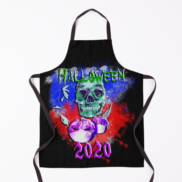 Item preview, Red Blue Halloween 2020 masked pumpkins designed and sold by goedesign.