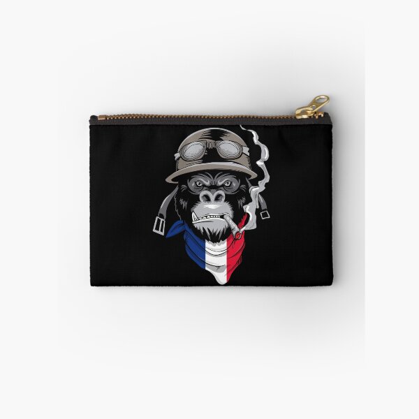 Item preview, Patriotic French Motorist Biker Gorilla Flag Of France Roots Heritage Nationalism Patriotism designed and sold by VollLaser.